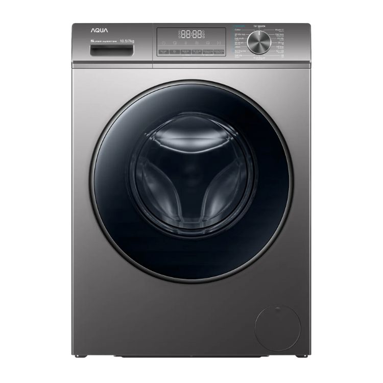 Máy Giặt Sấy Aqua Giặt 10Kg Sấy 7.0Kg AQD-AH1051J.PS
